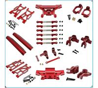 Accessorio Ricambio RC Per Mjx 10208 V2 Versione 1/10 Rc Auto Parti Aggiornamento Metallo Vulnerabile Kit Cornici Articoli Esposizione Controllo Remoto Decorativo Ricambio Sostituire(Red)