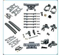 Accessorio Ricambio RC Per Mjx 10208 V2 Versione 1/10 Rc Auto Parti Aggiornamento Metallo Vulnerabile Kit Cornici Articoli Esposizione Controllo Remoto Decorativo Ricambio Sostituire(Gray)