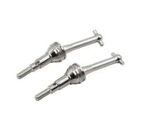 Accessorio Ricambio RC Per MJX Per Hyper Go 14301 14302 CVD 14410 1/14 Rc Auto Parti Aggiornamento 2 Pezzi Alberi Trasmissione Metallo Accessori Ossa Cane(Silver)