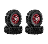 Accessorio Ricambio RC Per MN Per MN78 Per MN82 Per WPL C14 C24 LC79 D90 D91 D96 99S 1/16 1/12 4PCS Pneumatici Delle Ruote Per Rally(Red)