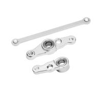 Accessorio Ricambio RC Per Tamiya Df01 Manta Per Ray 7075 Gruppo Sterzo In Lega Con Cuscinetti Aggiornamento Parti Di Riparazione Decorativi Modelli Giocattolo Ricambio(Silver)