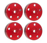 Accessorio Ricambio RC Per Tamiya Per Super ClodBuster Bullhead Ruota In Alluminio Adattatori Per Mozzi Esagonali Aggiornamenti RC Sostituisci Le Parti(Red)