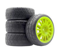 Accessorio Ricambio RC Per Tamiya XV01 XV02 Per TT01 TT02 PTG-2 Per Hyundai I20 94123 1/10 RC Parti Di Automobili Gomma Della Rotella Pneumatico WRC Per Rally Per Le Corse(Green,6084)