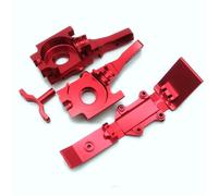 Accessorio Ricambio RC Per Traxxas Per Mini Per E-Revo Per Slash Per Summit 7030X 7043 7037 1/16 Scatola Ingranaggi Paratia Anteriore In Alluminio E Piastra Paramotore(Red)