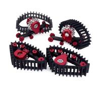 Accessorio Ricambio RC Per Traxxas Per Trx4M 1/18 Tracce Di Neve Pneumatici Delle Ruote Kit Rc Crawler Parti Aggiornamento Modelli Giocattoli Ricambio Decorativi(Black)