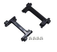 Accessorio Ricambio RC Per Trx4M 1/18 RC Crawler Auto Parti Aggiornamento Anteriore Metallo Paraurti Posteriore Servo Monti Supporto Protettivo Decorativo(Black)