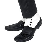 Accessorio Scarpe Da Costume Gangster Mobster Anni '20 Mafia Capone Bianche