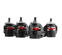 Accessorio simulatore Oplite 101268 R8 Supreme 4 ruote Nylon Acciaio Nero Rosso