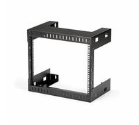 StarTech.com 8U 19" Rack di rete per montaggio a parete a 2 staffe - Rack open frame a muro profondo 30cm. Rack per dati/AV/IT/