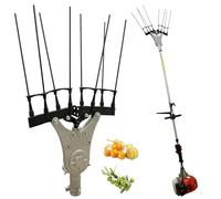 Accessorio Testa Abbacchiatore per Decespugliatore a Scoppio Diametro 26mm 9 Denti 8 Punte in Fibra di Carbonio Scuotiolive Scuoti Olive Pettine Scuotitore Sbattitore Area di lavoro da 470mm