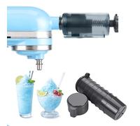 Accessorio Tritaghiaccio per KitchenAid 4,5-5 Quart Tilt-Head Stand Mixers di MMOBIEL - Con Regolazione di Rasatura e 8 Stampi per Ghiaccio Riutilizzabili - Per Dessert Shaved Ice e Bevande Fredde