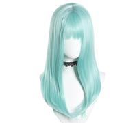 Accessorio unico per capelli a tema anime, per Halloween, mostra un piccolo viso verso est per abbinare i capelli colorati, parrucche resistenti al calore