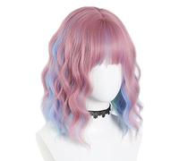 Accessorio unico per capelli a tema anime, per Halloween, mostra un piccolo viso verso est per abbinare i capelli colorati, parrucche resistenti al calore