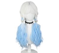 Accessorio unico per capelli a tema anime, per Halloween, mostra un piccolo viso verso est per abbinare i capelli colorati, parrucche resistenti al calore