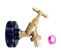 Accessorio valvola rubinetto in ottone da 1/2 pollice per IBC che supporta la regolazione del flusso nella produzione di bevande e nella logistica del magazzino