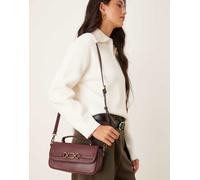 Accessorize - Borsa a tracolla color bordeaux con fibbia dorata-Rosso No Size