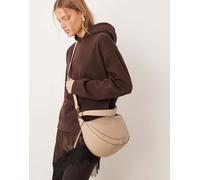 Accessorize - Borsa a tracolla color visone arrotondata-Neutro No Size