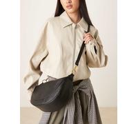 Accessorize - Borsa a tracolla nera arrotondata-Nero No Size