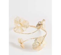 Accessorize - Bracciale in filigrana a fiori color oro No Size