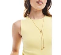 Accessorize - Collana dorata a Y con nodo-Oro No Size