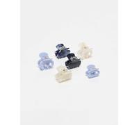 Accessorize - Confezione da 6 fermagli per capelli piccoli blu No Size