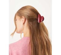 Accessorize - Jadore - Fermaglio per capelli bordeaux a forma di cuore-Rosso No Size