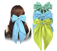 Accessorize Kingdom Fermagli per capelli in raso di seta, grande design vintage, con nastro, accessori per capelli per donne e ragazze (Multi-7, 3)