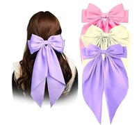 Accessorize Kingdom Fermagli per capelli in raso di seta, grande design vintage, con nastro, accessori per capelli per donne e ragazze (Multi-10, 3)