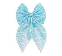 Accessorize Kingdom Fiocchi per capelli in seta, grandi clip vintage per donne e ragazze, 1 pezzo (azzurro)