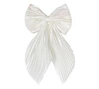 Accessorize Kingdom Fiocchi per capelli in seta, grandi clip vintage per donne e ragazze, 1 pezzo (bianco)