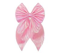 Accessorize Kingdom Fiocchi per capelli in seta, grandi clip vintage per donne e ragazze, 1 pezzo (rosa chiaro)