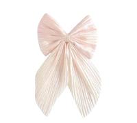 Accessorize Kingdom Fiocchi per capelli in seta, grandi clip vintage per donne e ragazze, confezione da 6 (pesca)