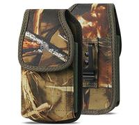 Accessoryhappy fondina custodia, robusto borsa hip fondine W/fibbia clip da cintura compatibile W/[iPhone 6 6S 7 8 x (11,9 cm)] con impermeabile/Defender/spessore Camo Vertical Pouch w/o Buckle 2G