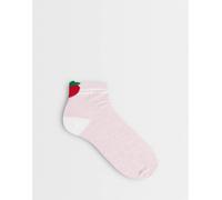 Accessorzie - Calzini rosa stile college con fragole No Size