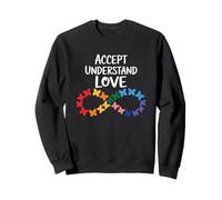 Accetta Comprendi Amore Consapevolezza Autismo Infinity Butterfly Felpa