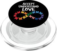 Accetta Comprendi Amore Consapevolezza Autismo Infinity Butterfly PopSockets PopGrip per MagSafe