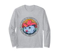 Accetta Le Vibrazioni Che Non Sono Rootin' Tootin' Opossum Divertente Maglia a Manica