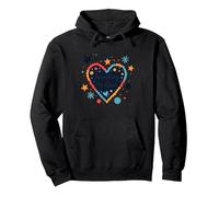Accettare i Miei difetti: Cuore di Amore per sé ispiratore Felpa con Cappuccio, Unisex per Adulti, Nero, L