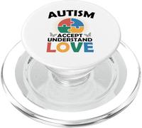 Accettazione della consapevolezza dell'autismo Amore autistico neurodiverso PopSockets PopGrip per MagSafe