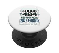 Accettazione dell'autismo del programmatore autistico di neurodiversità PopSockets PopGrip Adesivo