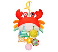 Accevo Baby Crab Pull Rope Hanging Toys, sonagli per Bambini, Giocattoli da Masticare con Specchio per i Neonati Letto Passeggino seggiolino Auto Bar per i Bambini Regali Ragazzi e Ragazze