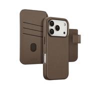 ACCEZZ Leather 2-in-1 CUSTODIA A LIBRO per Apple iPhone 17 Pro, Marrone