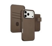 ACCEZZ Leather 2-in-1 CUSTODIA A LIBRO per Apple iPhone 17 Pro Max, Marrone