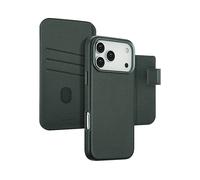 ACCEZZ Leather 2-in-1 CUSTODIA A LIBRO per Apple iPhone 17 Pro Max, Verde Scuro