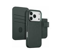 ACCEZZ Leather 2-in-1 CUSTODIA A LIBRO per Apple iPhone 17 Pro, Verde Scuro