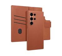 ACCEZZ Leather 2-in-1 CUSTODIA A LIBRO per Samsung Galaxy S24 Ultra, Marrone