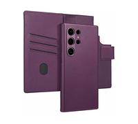 ACCEZZ Leather 2-in-1 CUSTODIA A LIBRO per Samsung Galaxy S24 Ultra, Viola