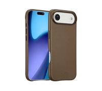 ACCEZZ Leather Backcover COVER per Apple iPhone Air, Marrone scuro