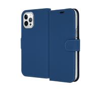 ACCEZZ Portafoglio porta carte flessibile Cover per Apple iPhone 12 Pro Max, Blu