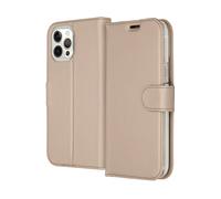ACCEZZ Portafoglio porta carte flessibile Cover per Apple iPhone 12 Pro Max, Oro